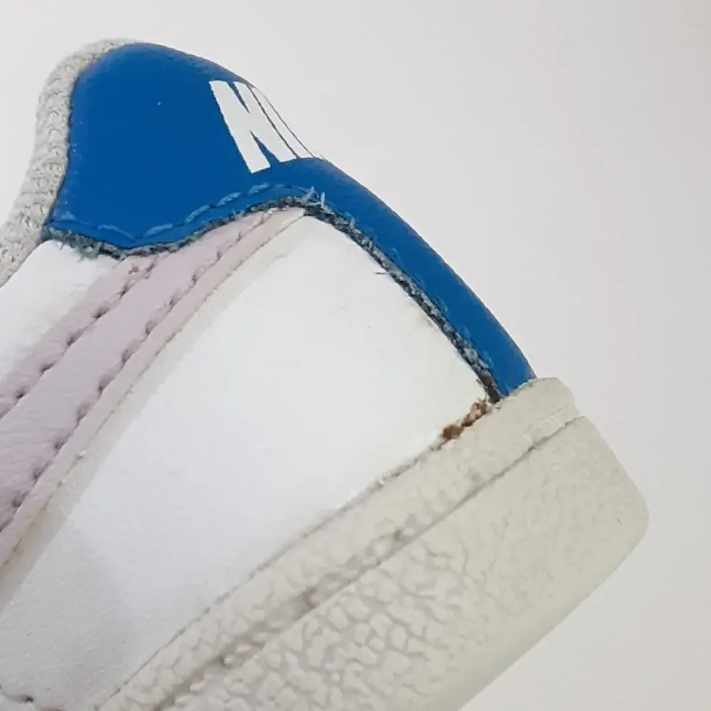 Nike Court Royale Baby Sneakers White Leather Toddler 4.5 Blue Running Shoes